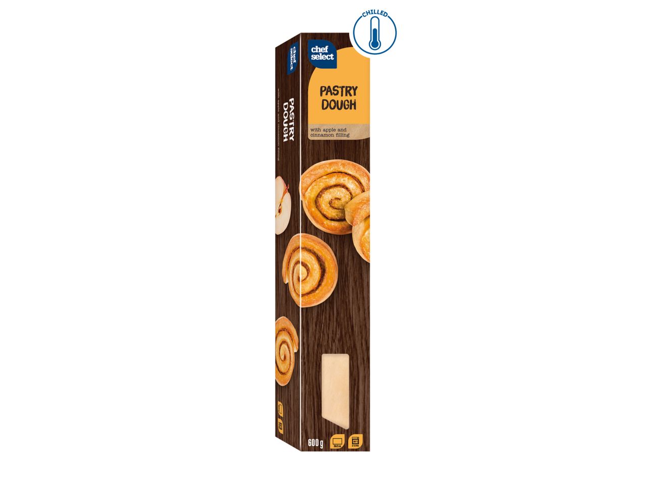 Chef Select Pastry Dough with apple and cinnamon filling, 600g