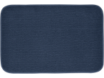 Livarno Home Bath Mat in dark blue with a textured surface and rounded corners.