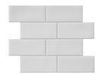 Livarno Home White Self-Adhesive Wall Tiles - 10 Pack