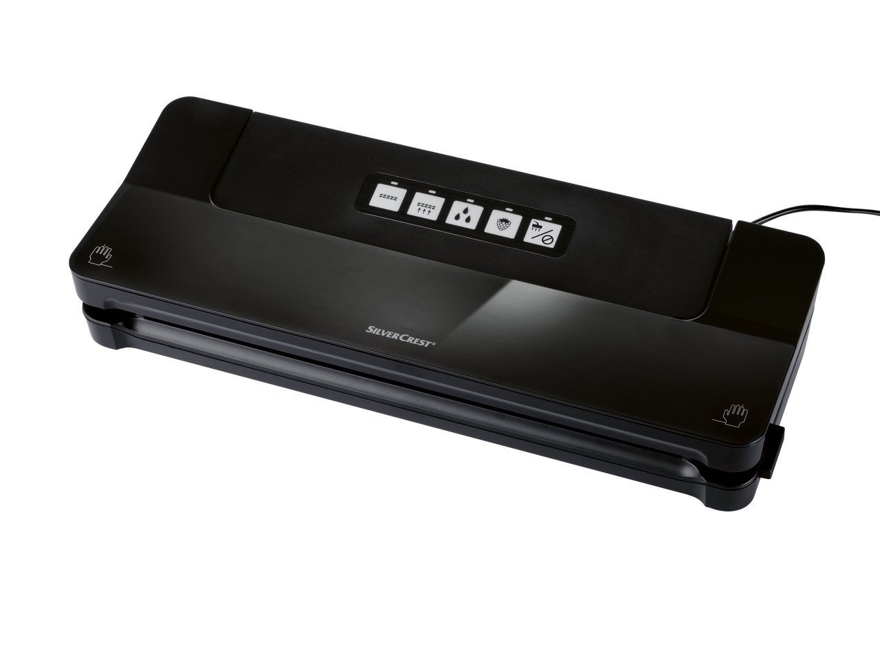 SilverCrest vacuum sealer: compact, black.