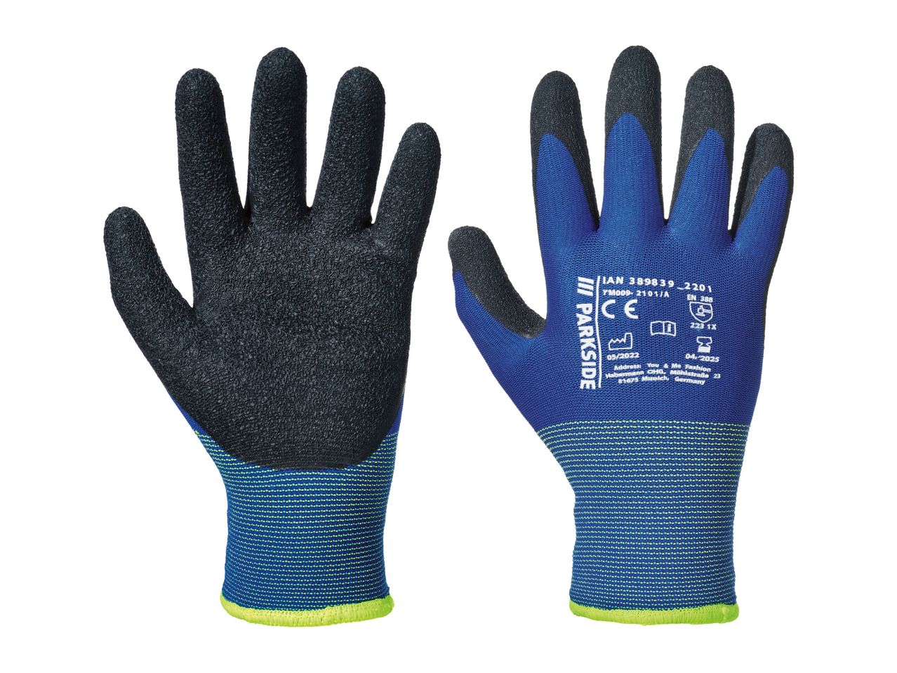 Go to full screen view: PARKSIDE Lined Work Gloves - Image 1