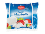 Queijo mozzarella Milbona embalado.