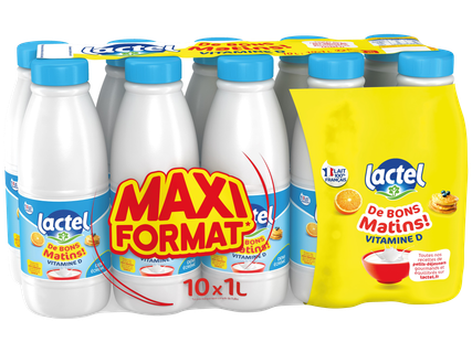 LACTEL De bons matins vitamine D demi-écrémé
