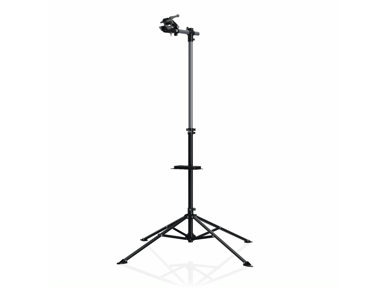 CRIVIT Bike Workstand with adjustable height, tool tray, and stable folding base.