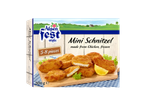 Mini-schnitzels Alpen Fest style: frango congelado, 5-8 unidades.