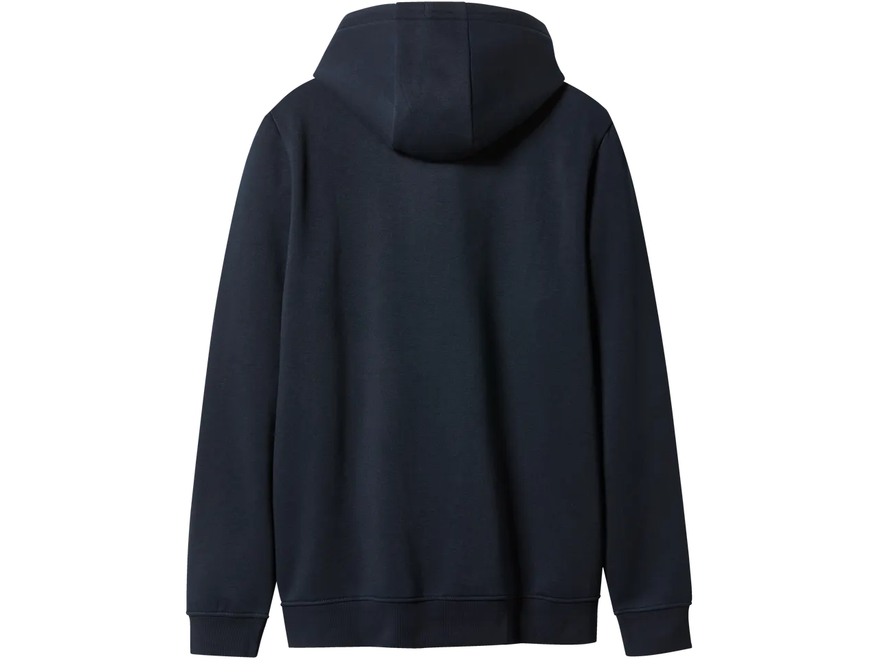 Baksidan av en mörkblå esmara MEN sportig huvtröja för män