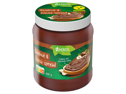 Vegán mogyorós-kakaós krém