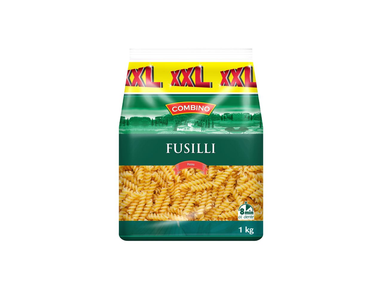 Pakovanje testenine Combino fusili XL veličine, 1kg.