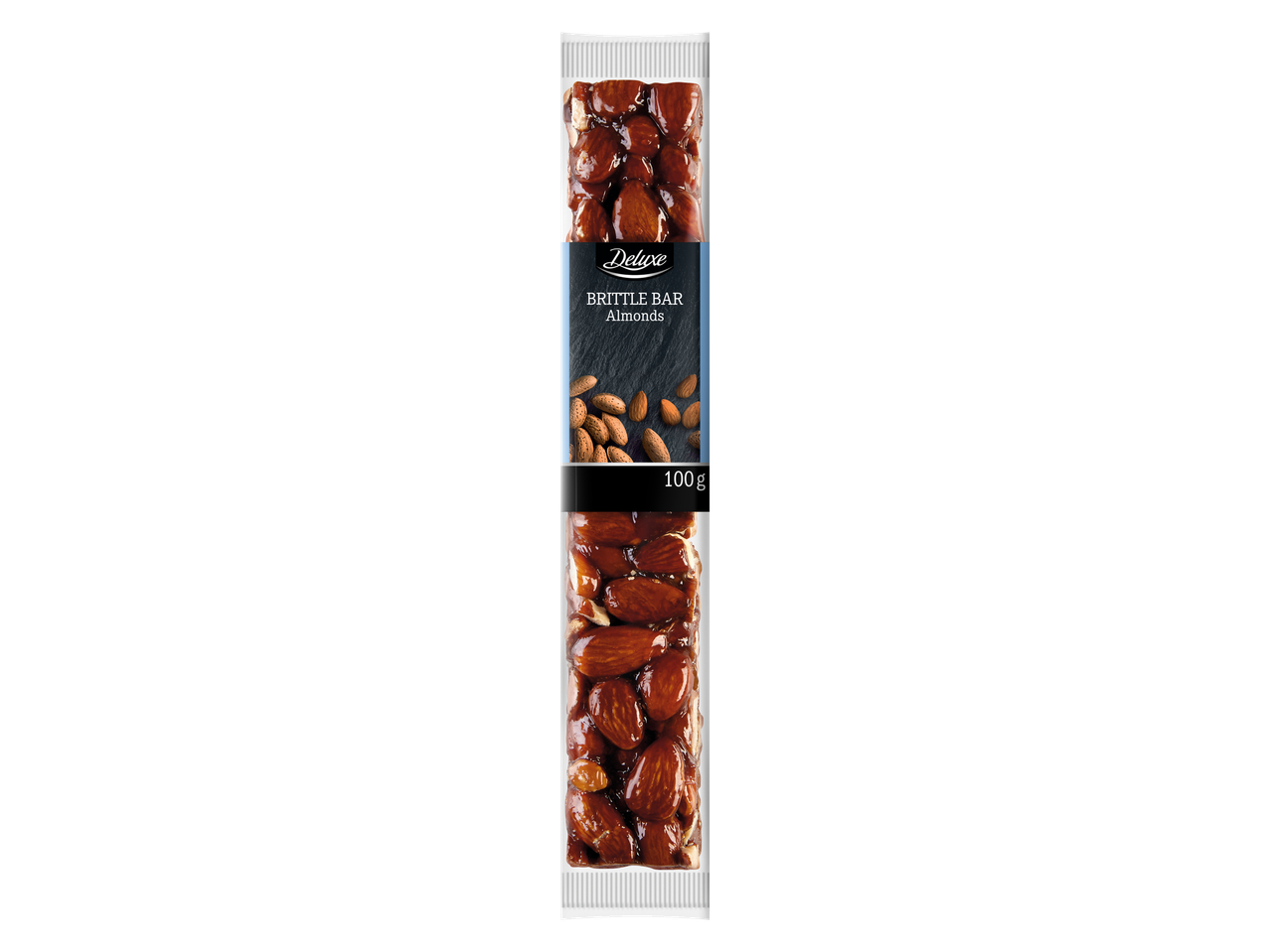 Deluxe mandeļu kraukšķīgais batoniņš, 100g