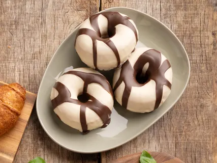 Fehér csokoládés fánk