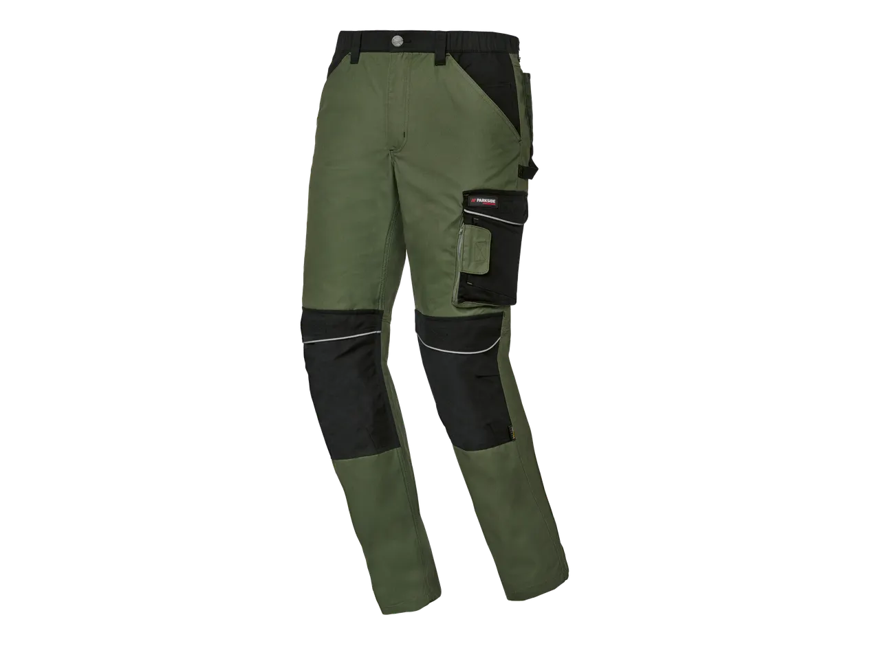 PARKSIDE PERFORMANCE® Men's Work Trousers in olive green and black