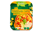 Vemondo: Vegan kikkererwtencurry met mango en rijst.