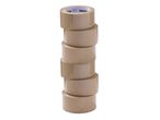 A stack of six Parkside packing tape rolls.