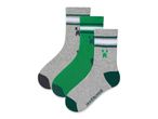 Calze Minecraft da bambino, tre paia in grigio e verde.