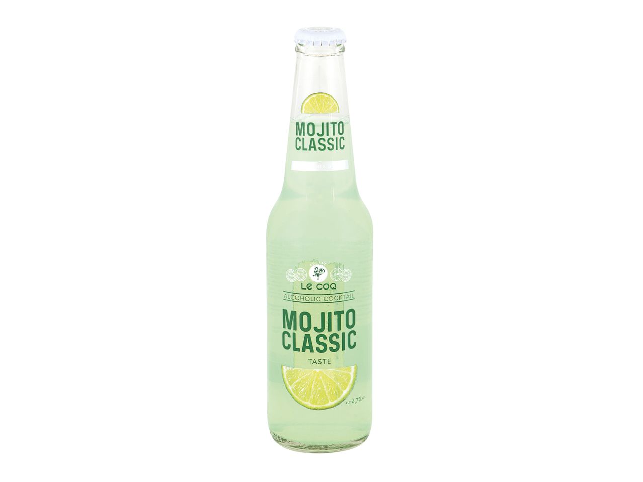 Steklenica koktajla Le Coq Mojito Classic z okusom limete.