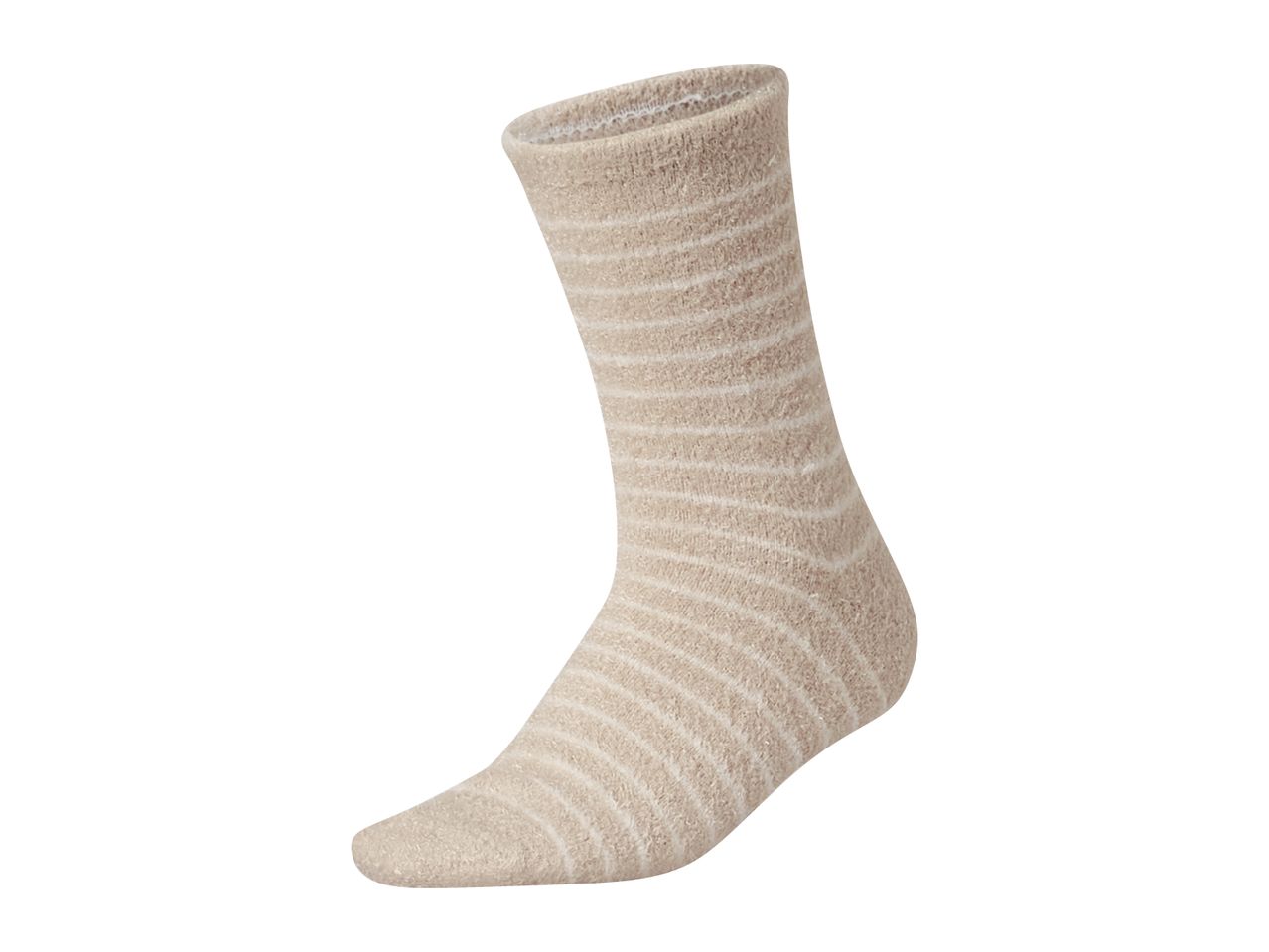 Beige striped sock