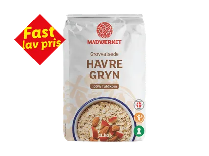 MADVÆRKET Grovvalsede havregryn