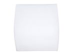 White rectangular lumbar support cushion with a textured surface.