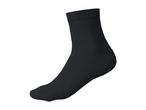 Single black sock with ribbed cuff