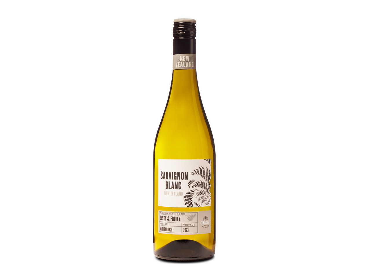 Fles Nieuw-Zeelandse Sauvignon Blanc, Cimarosa.