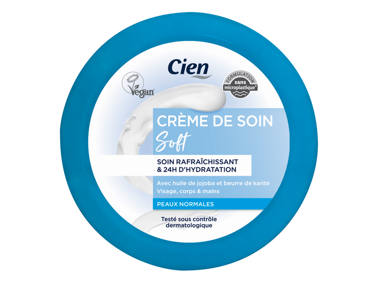 Crème Cien Soft hydratante pour le visage, le corps et les mains.