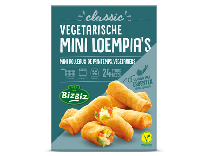 Oven minisnacks of mini loempia's