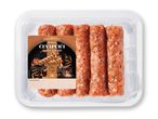Færdigpakkede cevapcici fra Ledo.
