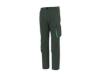 Calças de trabalho masculinas PARKSIDE® em verde-escuro com bolsos.