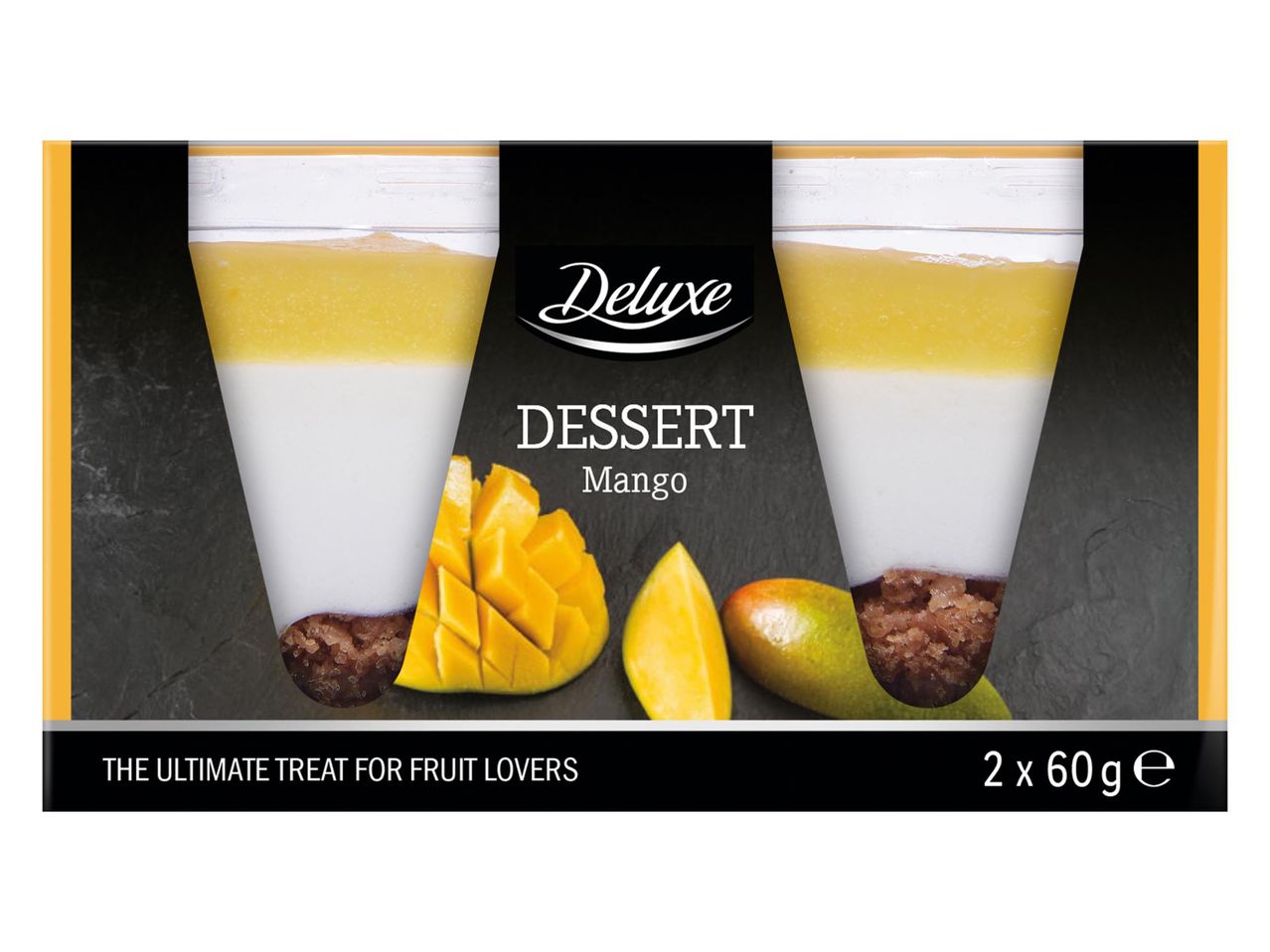 Delacre mangós desszert, 2 x 100g.