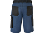 Shorts de trabalho azuis com bolsos cargo.