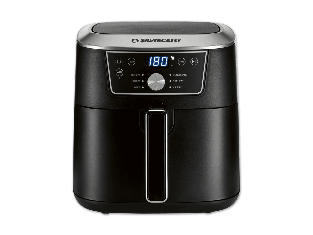 Silvercrest Heißluftfritteuse mit digitalem Display und verschiedenen Programmen