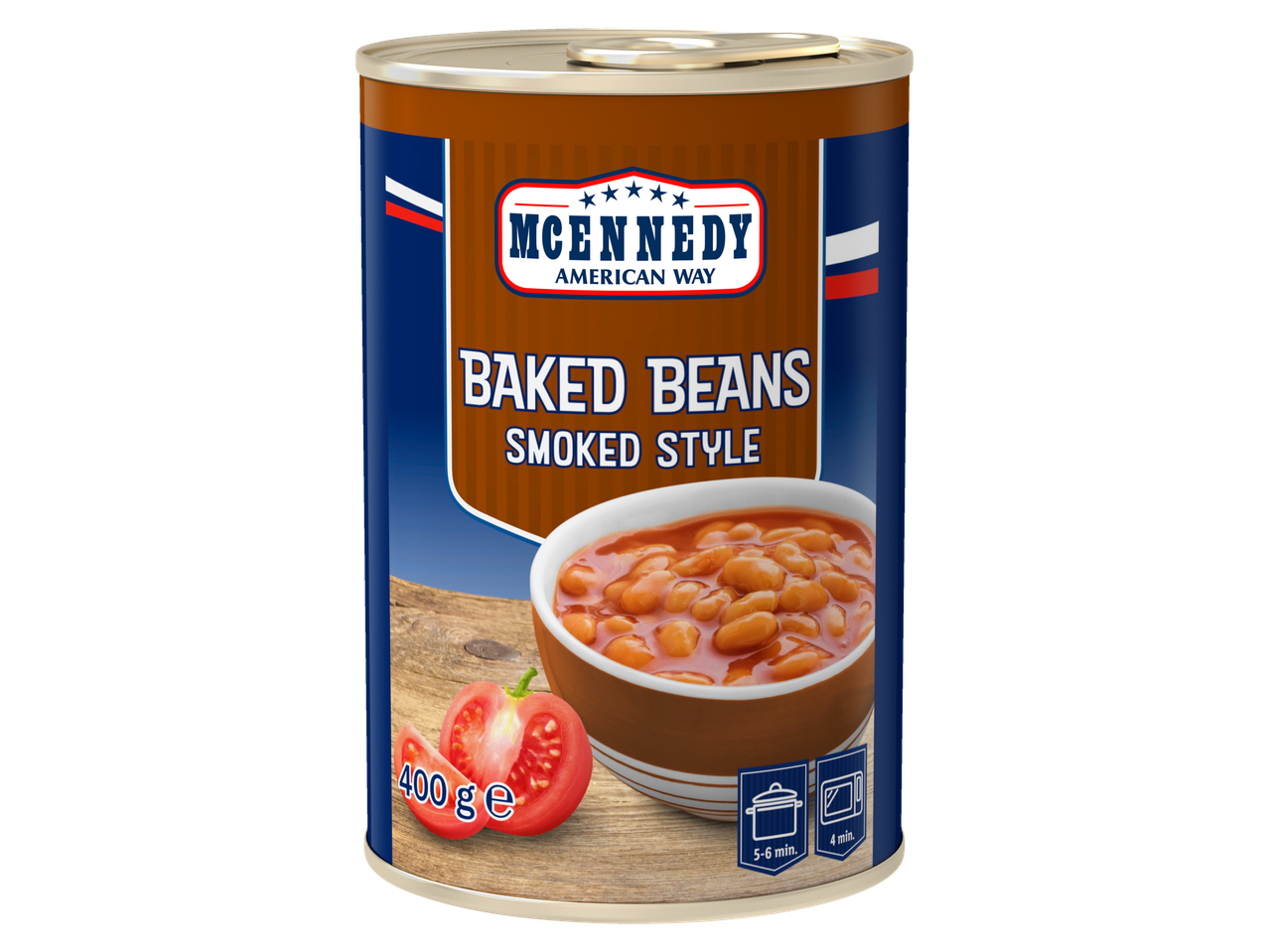 McEnnedy Keptos pupelės, rūkytas stilius, 400g skardinė.