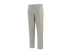 Light grey men's casual trousers with a drawstring waist, made from a textured fabric.