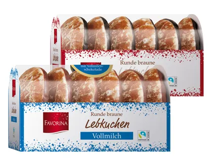 Favorina Runde braune Lebkuchen
