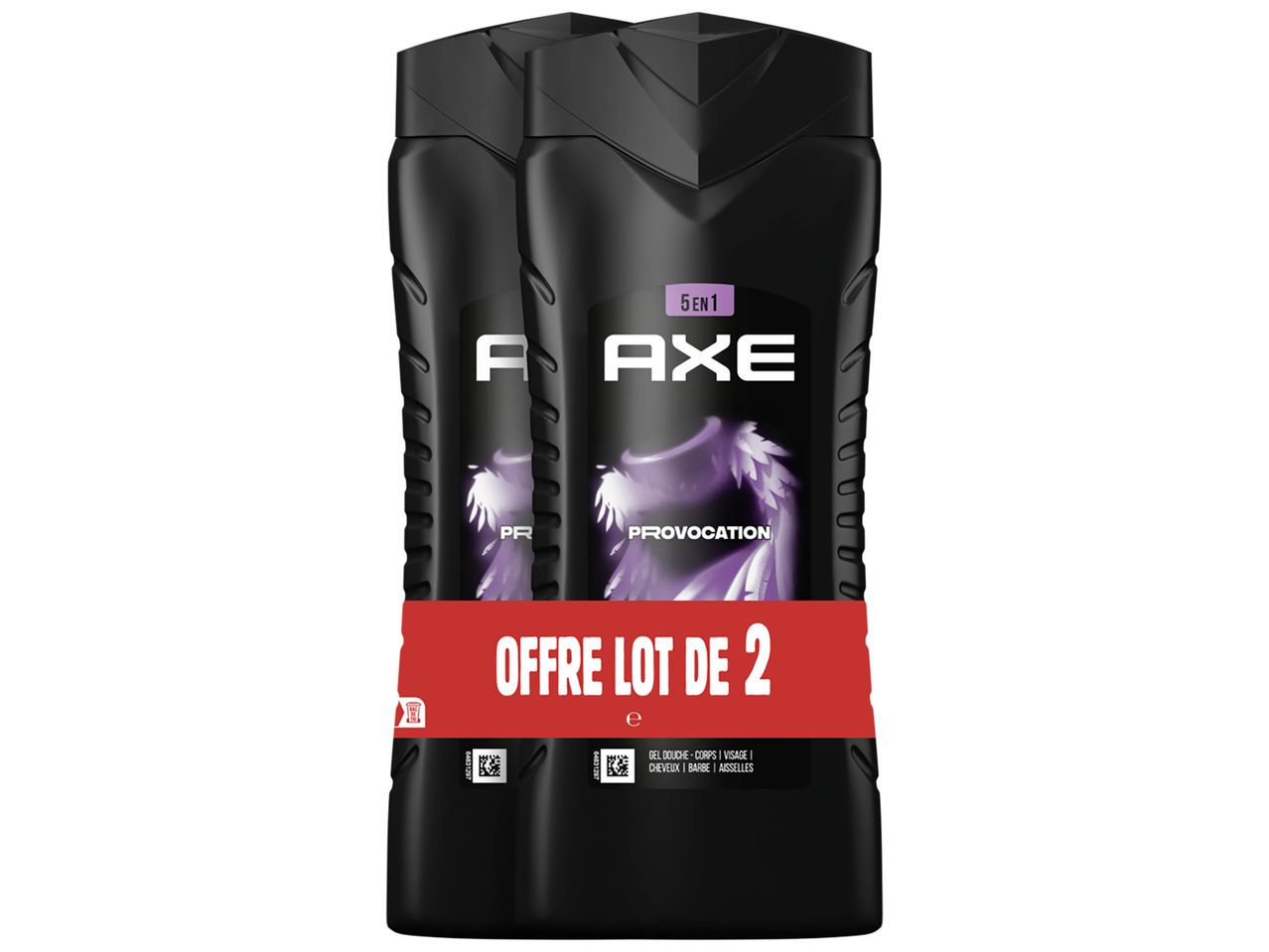 Lot de deux gels douche Axe Black.