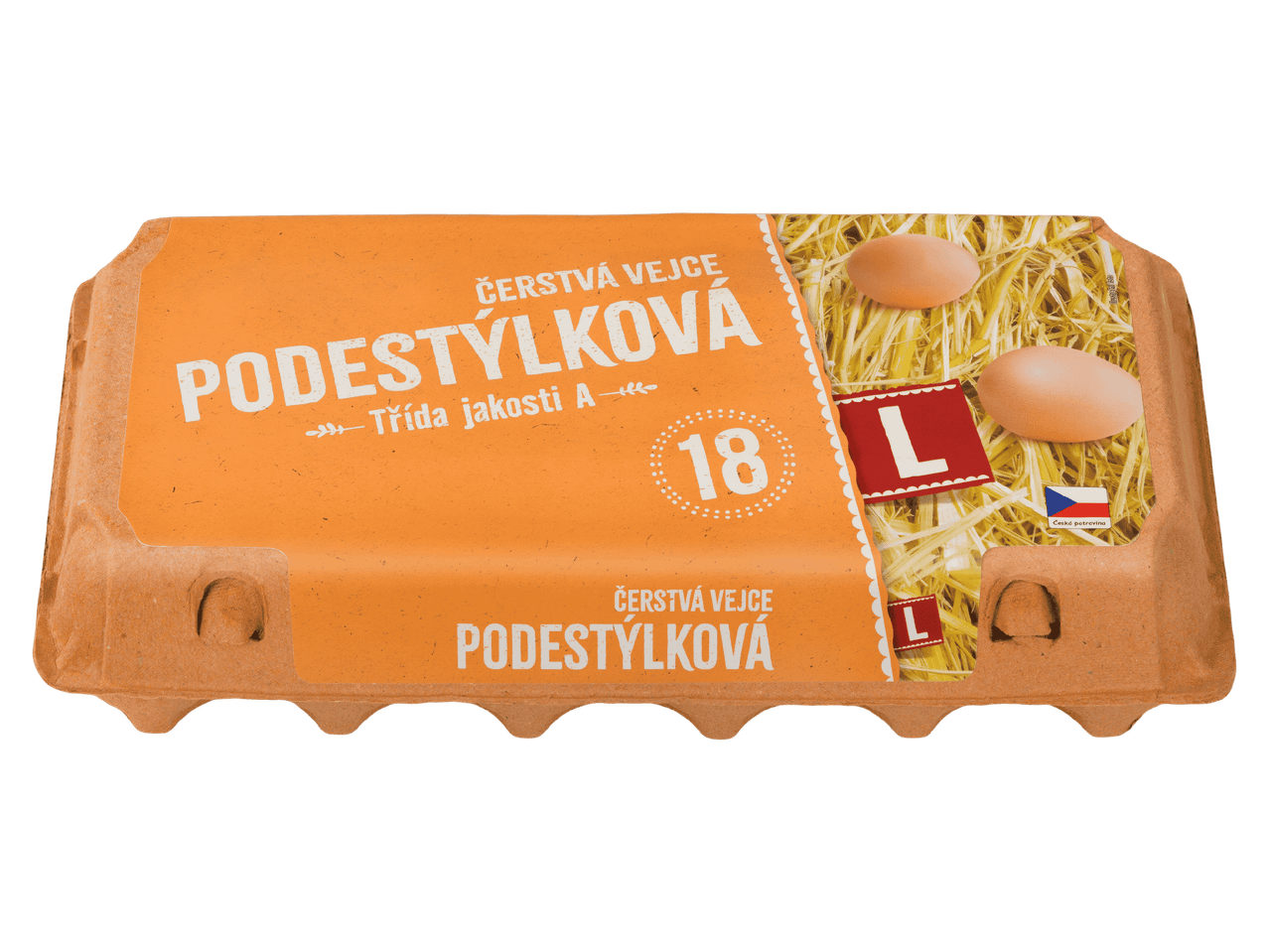 Vejce L 18 ks podestýlka