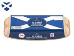 12 large Woodcote free range Scottish eggs, RSPCA Assured.