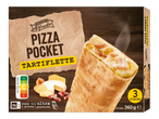 Pizza Pocket Trattoria Alfredo Tartiflette, 3 unidades congeladas.