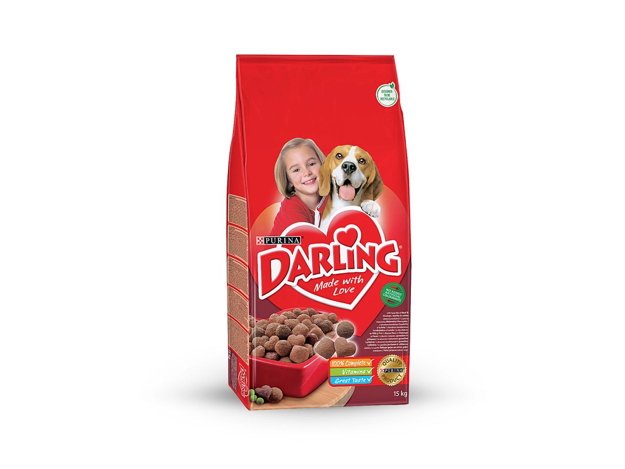 Purina Darling hrana za pse, 15 kg pakiranje.
