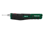 Șurubelniță electrică verde și neagră cu buton roșu, model PLKA 4 C3