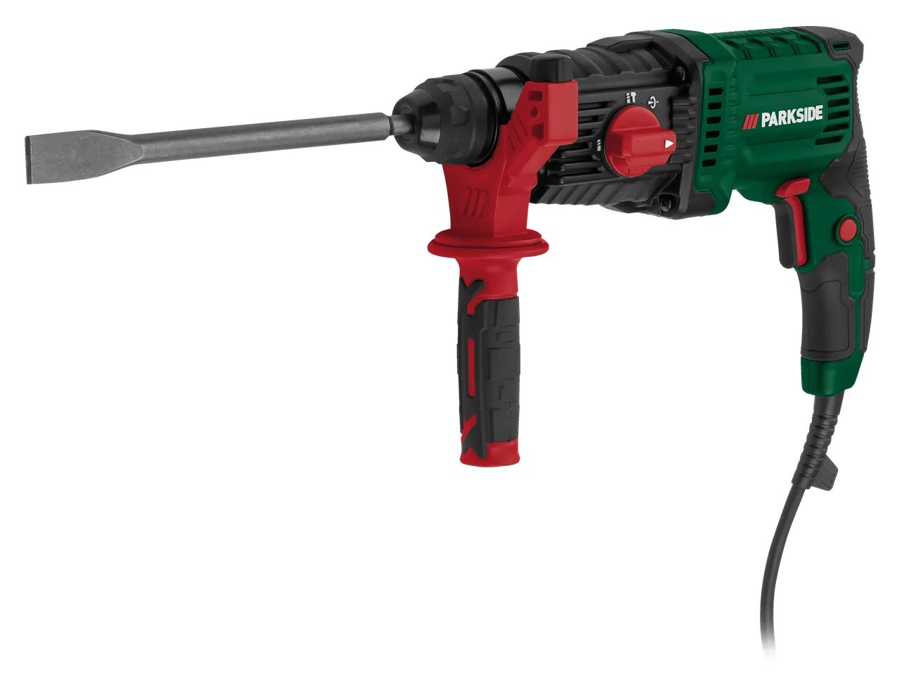 Parkside® fúrókalapács vésővel, zöld és piros