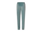 Velour sweatpants in a light teal color