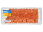 Lombos de salmão em embalagem familiar de 1kg.