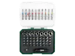 Parkside® bit and socket set in an open case.