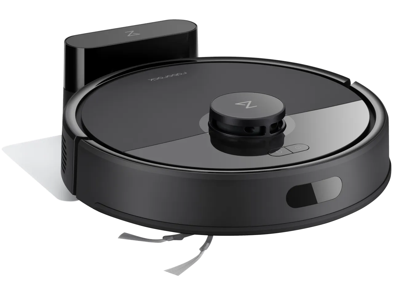 ROBOROCK Saug- und Wischroboter noir avec station de charge.