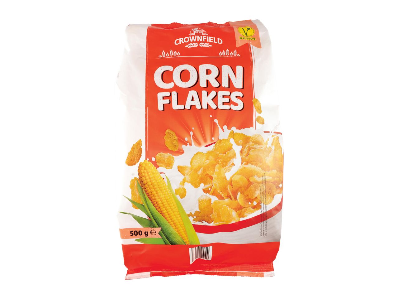 Fulgi de porumb vegani Crownfield, pachet 500g.