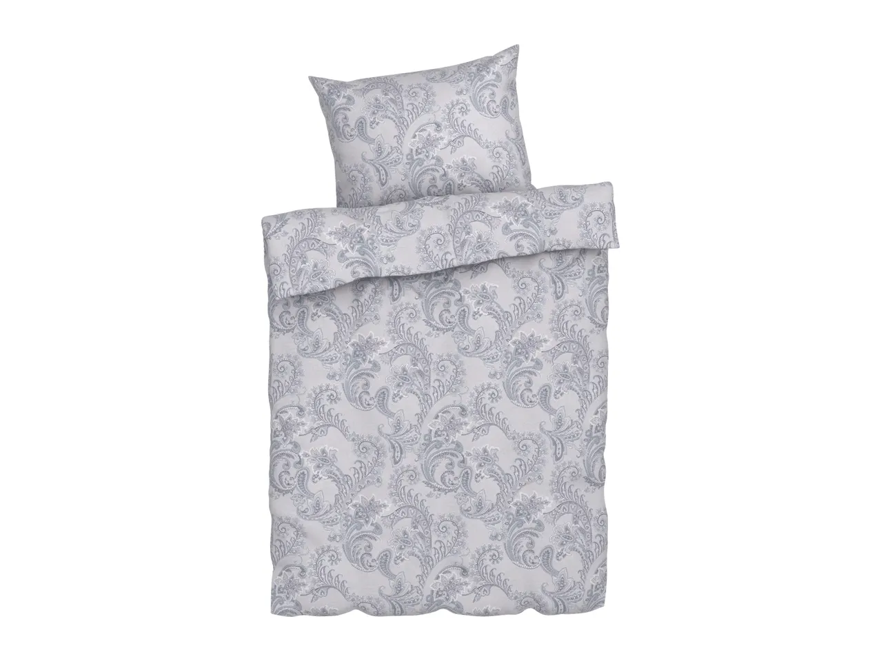 Livarno Home Paisley-Patterned Microfibre Sateen Duvet Cover Set - Single
