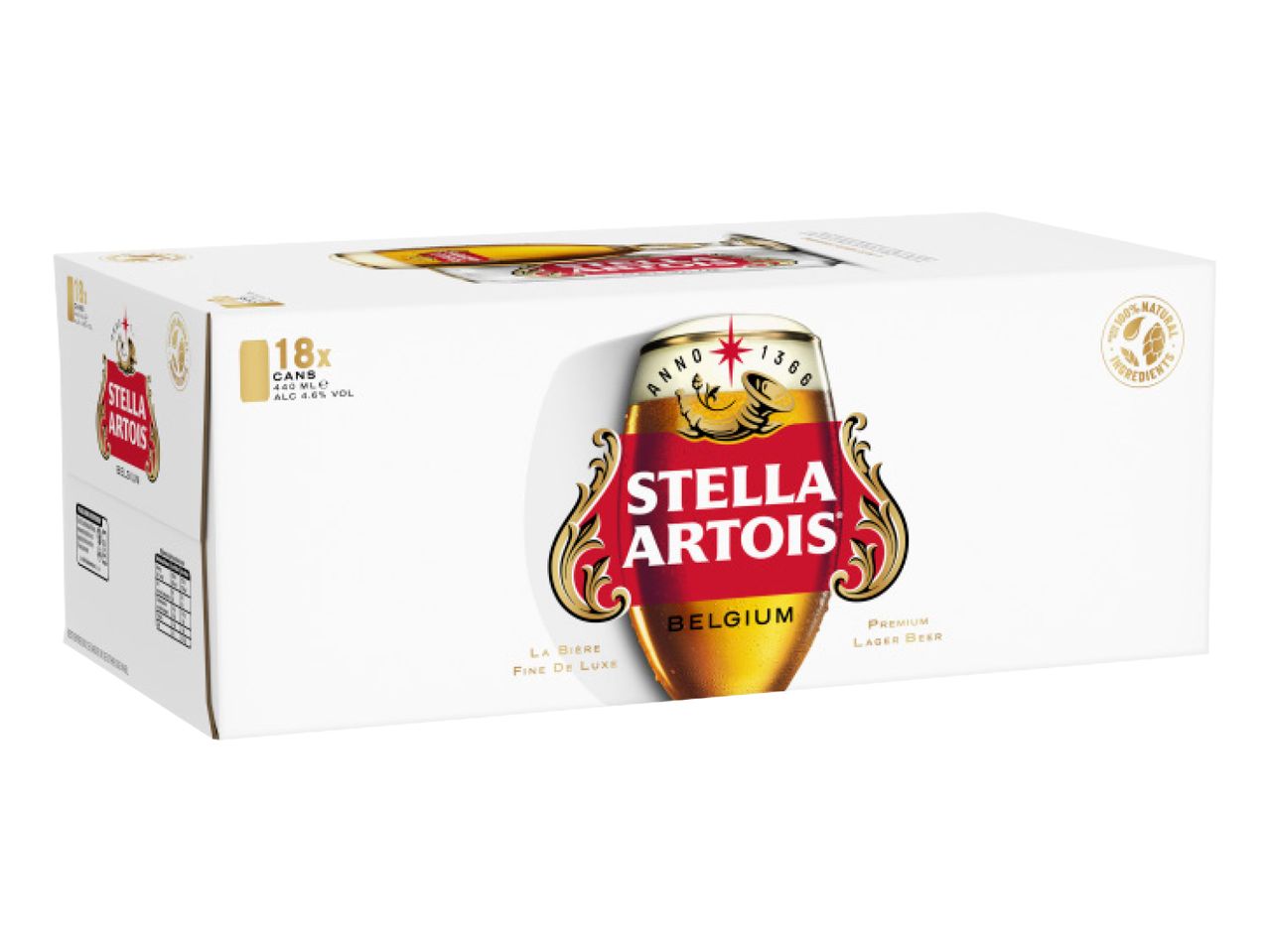 Stella Artois 18x440ml cans multipack