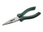 Parkside long nose pliers with green and black handles