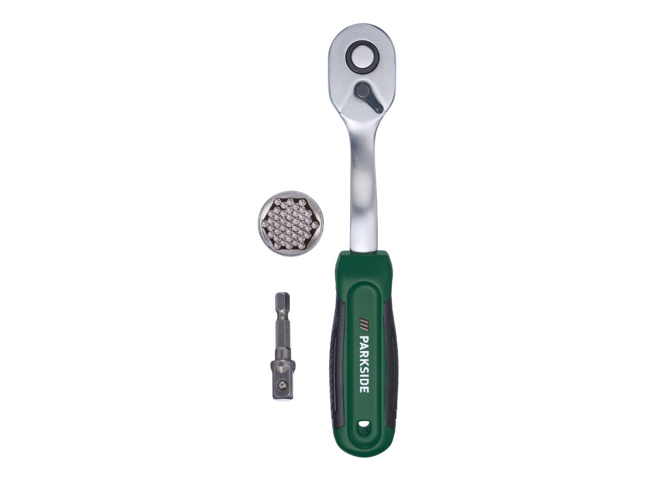 Parkside ratchet with interchangeable bits and sockets.